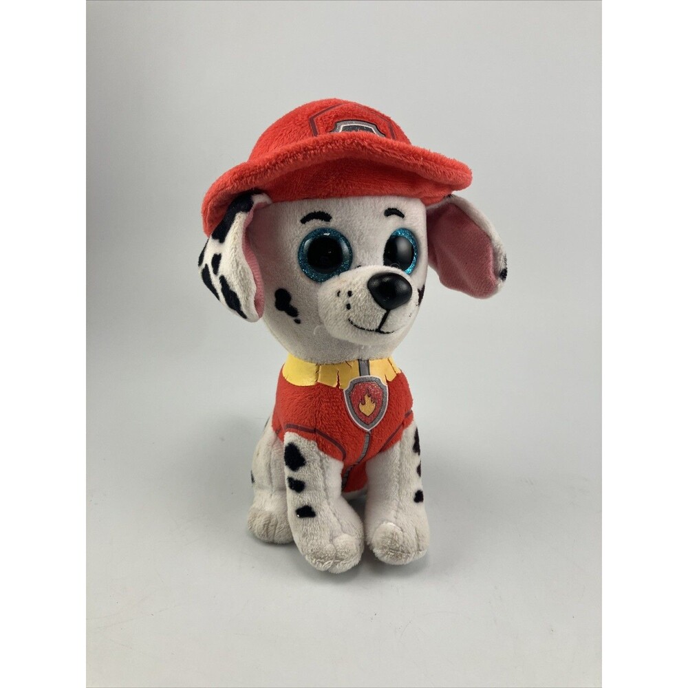 Marshall Paw Patrol Beanie Boos Ty 6" Firefighter Plush Stuffed Animal Toy